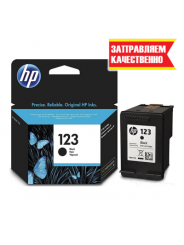 Заправка черного картриджа HP 123